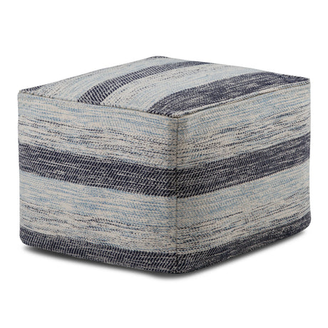 Square Fabric Pouf With Supportive Polystyrene Filling - Omega Lifestyles
