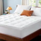 Soft Twin Cotton Plush Quilted Mattress Pad - Sleep Galleria