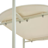 Artsy Ancient White Mobile Kitchen Storage Cart - Omega Lifestyles