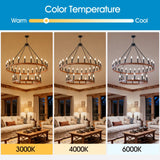 Large 36-Light Wagon Wheel Farmhouse Chandelier - Omega Lifestyles