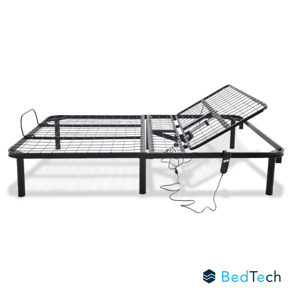 King Adjustable Steel Bed Base With Head Position Adjustment - Omega Lifestyles