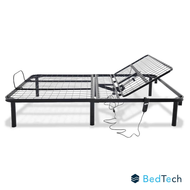 King Adjustable Steel Bed Base With Head Position Adjustment - Omega Lifestyles