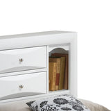 White Twin Storage Bed With Built-In Drawers - Omega Lifestyles