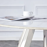 42-Inch Round Sintered Stone Dining Table With Chairs - Omega Lifestyles