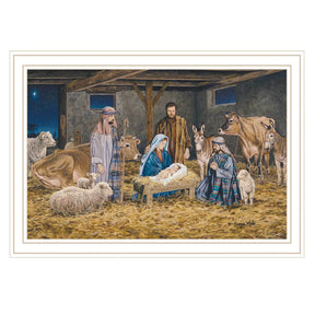 Framed The Birth Of Christ Nativity Wall Art - Omega Lifestyles