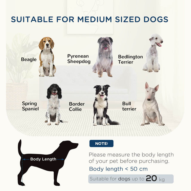 Elevated Gray Pine Wood Pet Sofa Bed - Omega Lifestyles