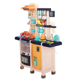 Kids Large Pretend Play Kitchen Set With Lights Sounds - Omega Lifestyles