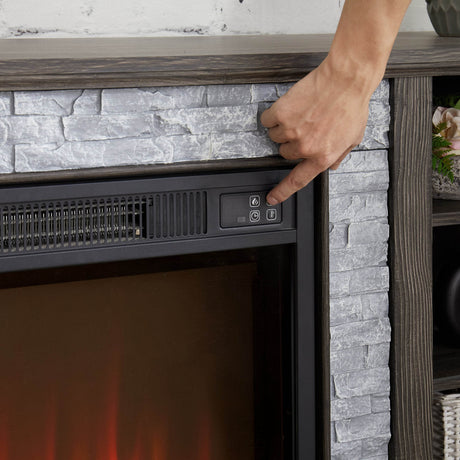 Electric Fireplace TV Media Stand With Storage - Sleep Galleria