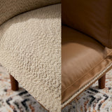 Modern Oversized Chenille Fabric Armchair Lounge Chair - Omega Lifestyles
