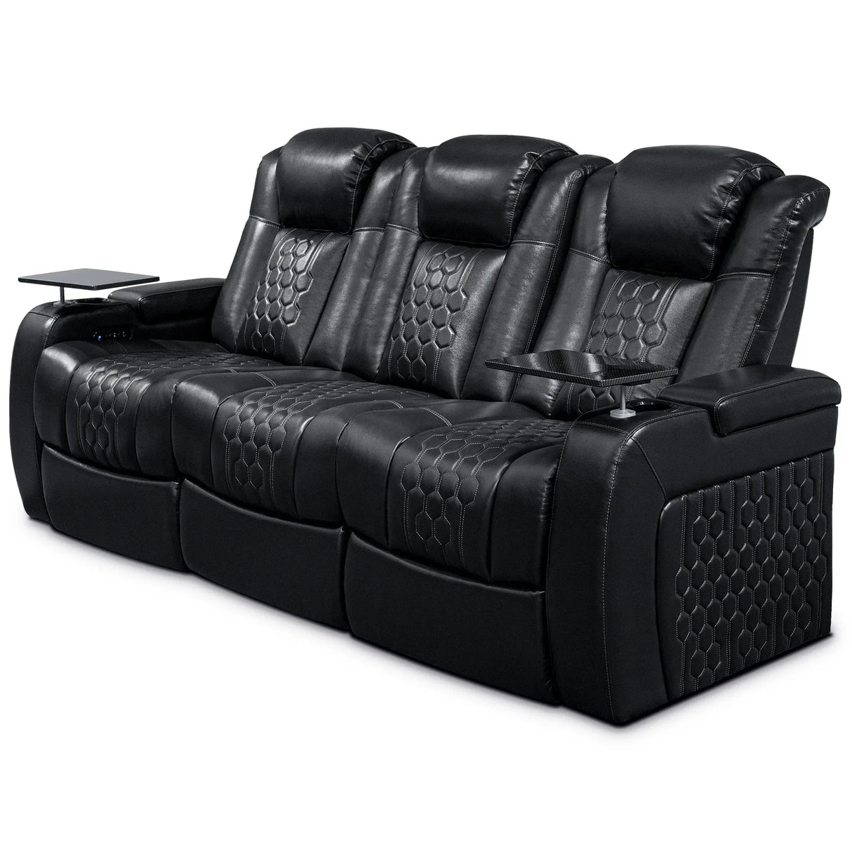 Ultra-Plush Top-Grain Nappa Leather Power Recliner - Omega Lifestyles