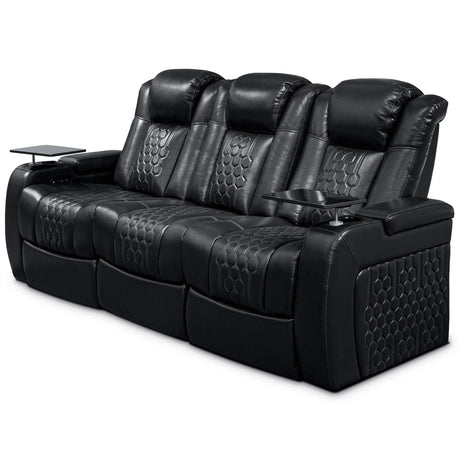 Ultra-Plush Top-Grain Nappa Leather Power Recliner - Omega Lifestyles