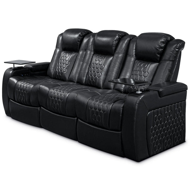 Ultra-Plush Top-Grain Nappa Leather Power Recliner - Omega Lifestyles