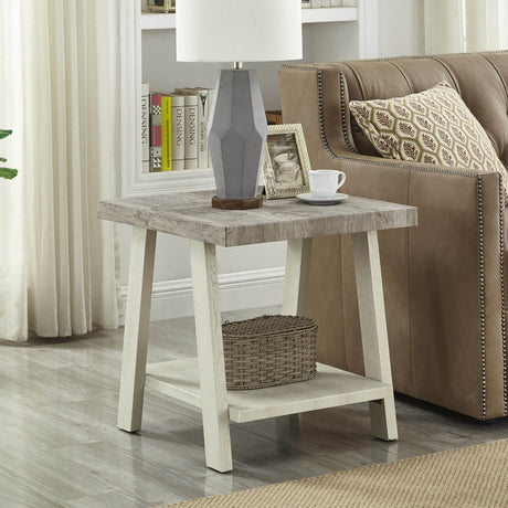 3-Piece Contemporary Wood Shelf Coffee Table Set - Sleep Galleria