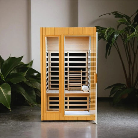 Two-Person Hemlock Far Infrared Indoor Sauna Room - Omega Lifestyles