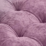 Purple Velvet Storage Ottoman Footstool With High-Density Foam - Omega Lifestyles