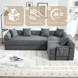 Convertible Corduroy Memory Foam Folding Sofa Bed - Omega Lifestyles