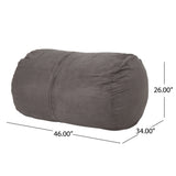 Modern Cylindrical Foam Filled Polyester Bean Bag Chair - Omega Lifestyles