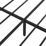 Queen Metal Platform Bed Frame With Wooden Headboard - Omega Lifestyles