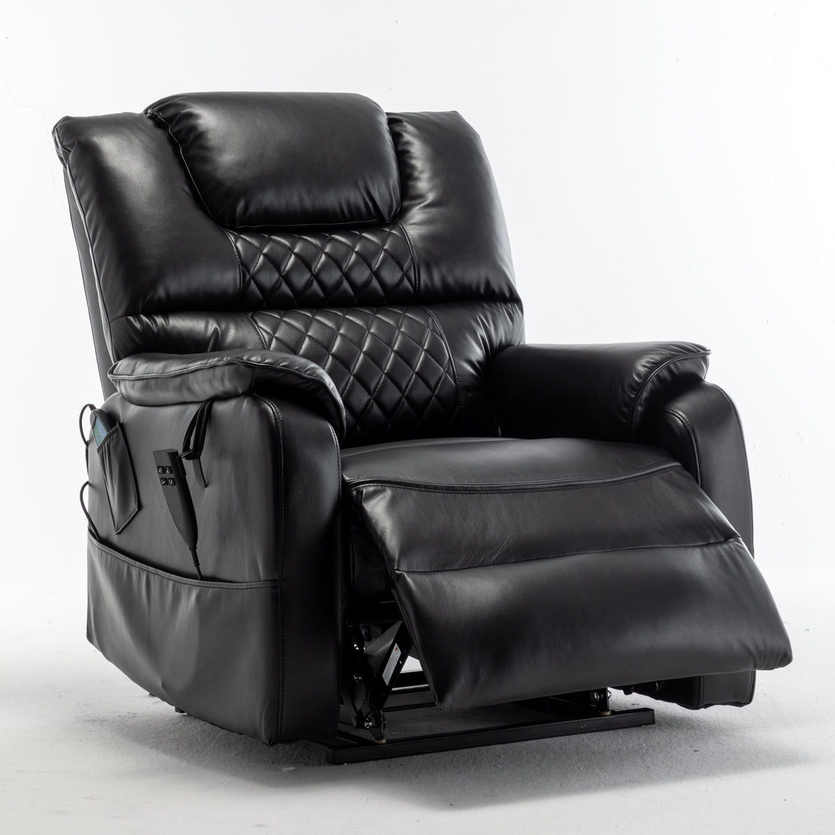 OKIN Motor Lift PU Oversized Infinite Position Recliner Chair