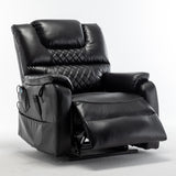 OKIN Motor Lift PU Oversized Infinite Position Recliner Chair