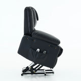 Medium-Firm Remote-Controlled Heating Massage Recliner PU Leather - Omega Lifestyles