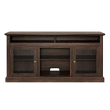 American Traditional Brown MDF TV Stand Console - Omega Lifestyles