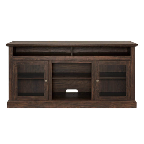 American Traditional Brown MDF TV Stand Console - Omega Lifestyles