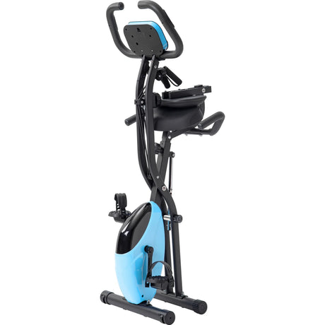 Folding Magnetic Resistance Adjustable Upright Recumbent Exercise Bike - Omega Lifestyles