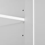 Folding Kitchen Island Cart With Power Outlet and Storage - Omega Lifestyles