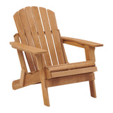 Oversized Folding Hemlock Wood Adirondack Outdoor Chair