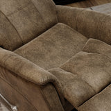 Swivel Glider Recliner With Manual Adjustable Headrest Footrest - Omega Lifestyles