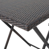 Outdoor Folding Rattan Wicker Patio Bar Table - Omega Lifestyles