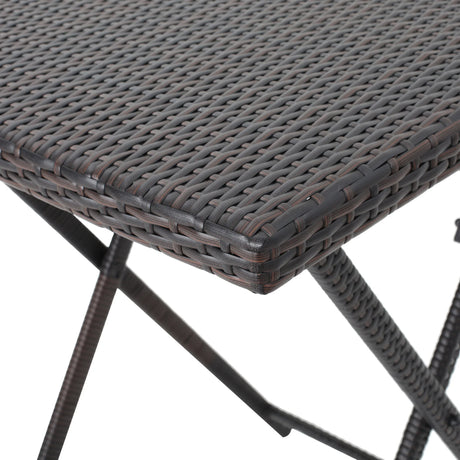 Outdoor Folding Rattan Wicker Patio Bar Table - Omega Lifestyles