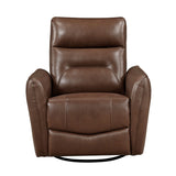 Top Grain Leather Swivel Glider Recliner Chair - Omega Lifestyles