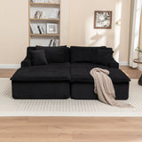 Corduroy Foam Upholstered Chaise Lounge Sleeper Chair - Omega Lifestyles