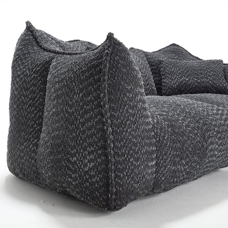 Dual Chenille Bean Bag Chair With High Resilience Foam - Omega Lifestyles