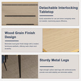 Farmhouse Industrial Dining Table With 4 Chairs - Omega Lifestyles