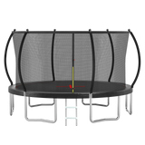 14-Inch Extra Stable 14FT Steel Frame Outdoor Trampoline - Omega Lifestyles