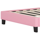 Twin PU Upholstered Princess Platform Bed With Crown Headboard - Omega Lifestyles