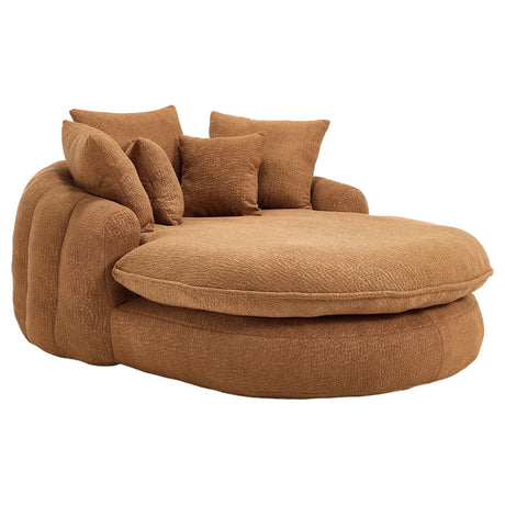 Oversized Chenille Memory Foam Bean Bag Sofa With Pillows - Omega Lifestyles