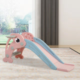 2-in-1 Toddler HDPE Slide With Basketball Hoop - Omega Lifestyles