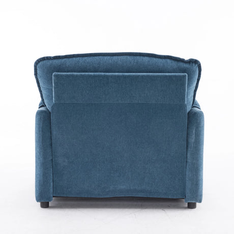 Oversized Chenille Lounge Chair With Thick Cushions - Omega Lifestyles