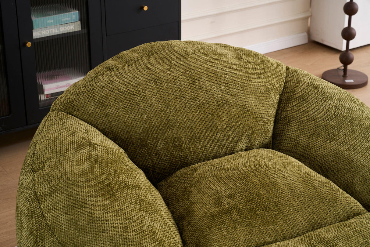 Extra Soft Memory Foam Bean Bag Chair With Chenille Cover - Omega Lifestyles