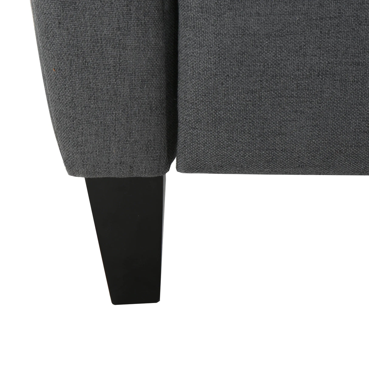 Charcoal Fabric Push Rack Recliner With Rubberwood Legs - Omega Lifestyles