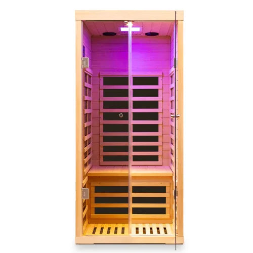 One Person Eastern Hemlock Low EMF Far-Infrared Sauna - Omega Lifestyles