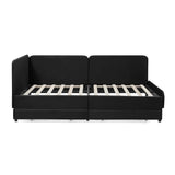 Twin Upholstered Velvet Storage Sofa Bed Frame - Omega Lifestyles