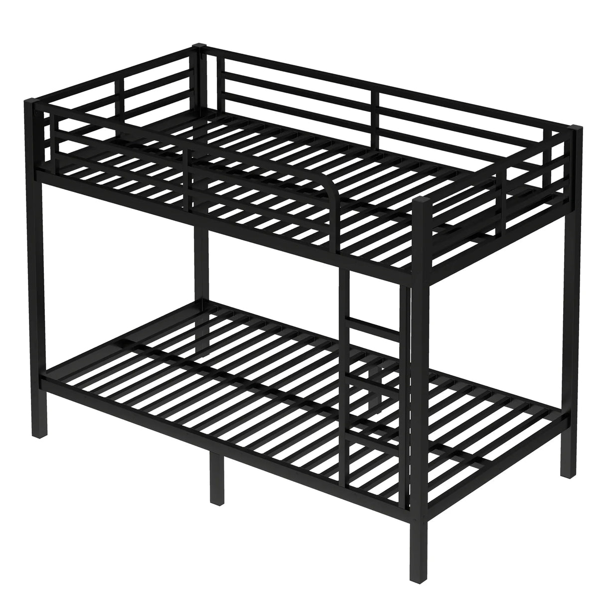 Metal Twin XL Over Twin XL Space-Saving Bunk Bed - Omega Lifestyles