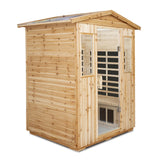 Four Person Old Fir Far-Infrared Outdoor Sauna Room - Omega Lifestyles