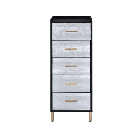 Metal Mirror Jewelry Armoire With Storage Drawers - Omega Lifestyles