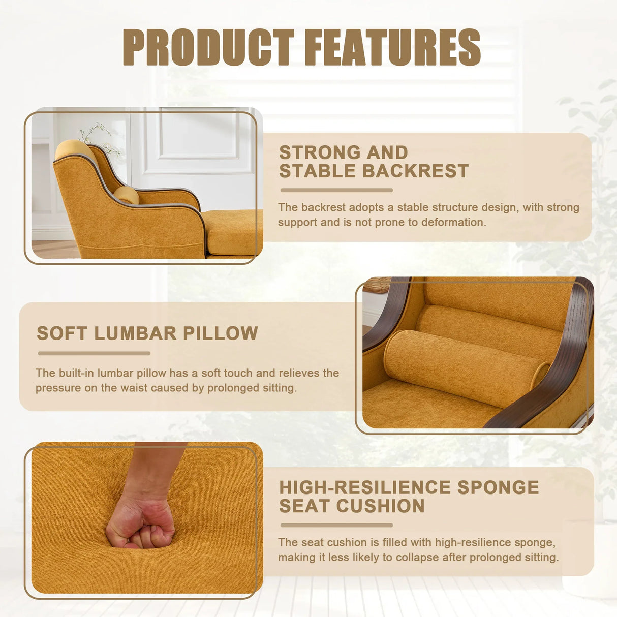 Chenille Upholstered Oversized Chaise Lounge Recliner Chair - Omega Lifestyles